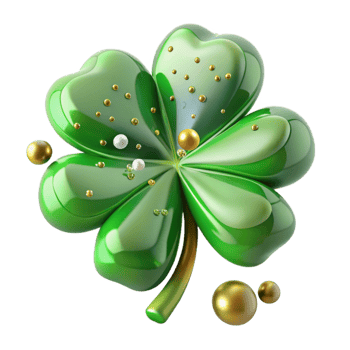 dramatic vintage St Patricks Day Shamrock Transparent for Irish Celebrations authentic png