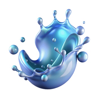 elegant rustic Transparent Water Splash Element Cutout high resolution png
