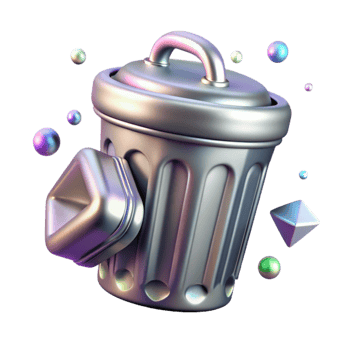 magnificent classic Trash Can Metal Pedal Transparent Waste Disposal detailed png
