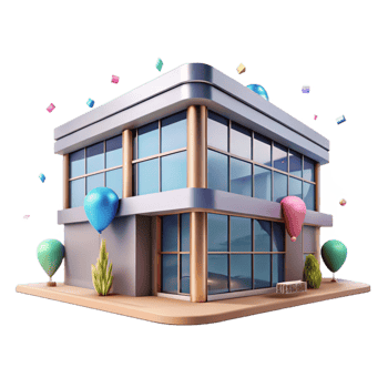 extraordinary modern Urban Office Building Facade Modern Architecture Transparent professional png