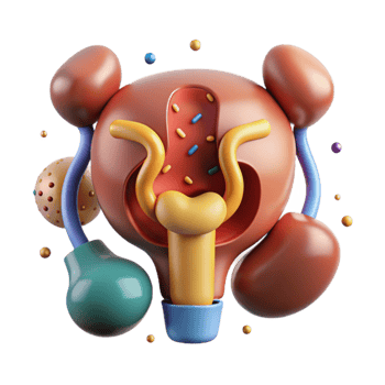 dramatic abstract Urinary System Bladder Diagram Cutout for Urology Materials genuine png