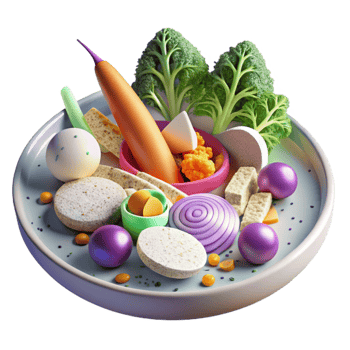 elegant modern Vegetable Platter Raw Vegetables Transparent Vegan Menu high resolution png
