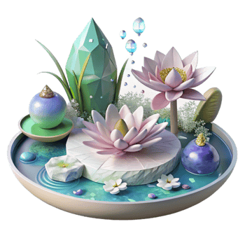 extraordinary creative Water Lily Pond Impressionist Painting Cutout genuine png