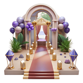 serene modern Wedding Ceremony Aisle Decor Transparent for Event Planning png