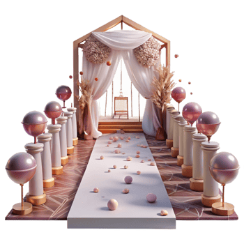 magnificent creative Wedding Ceremony Aisle Decor Transparent for Event Planning png