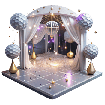 extraordinary abstract Wedding Dance Floor Sparkling Lights Transparent Background exclusive png