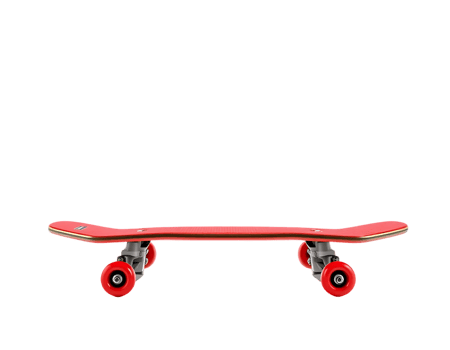 Red Skateboard on Transparent Background png