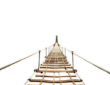 Suspension Bridge Over Transparent Background png