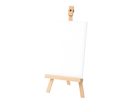 Easel with Blank Canvas png