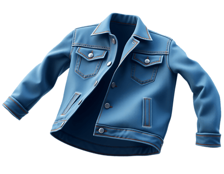 Stylish Blue Denim Jacket png