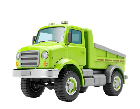 Green Cartoon Truck png