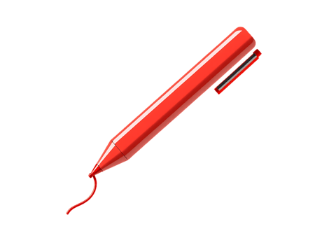 Red pen marker illustration png
