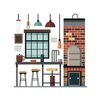 Creative Icons for Industrial Decor Styles vector