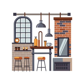 Chic Icons for Artistic Industrial Interiors vector