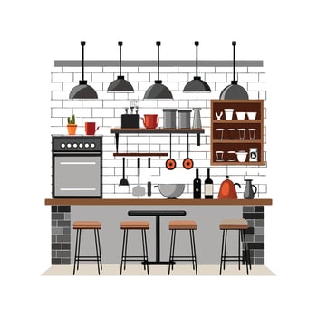 Unique Icons for Chic Industrial Interior Designs vector