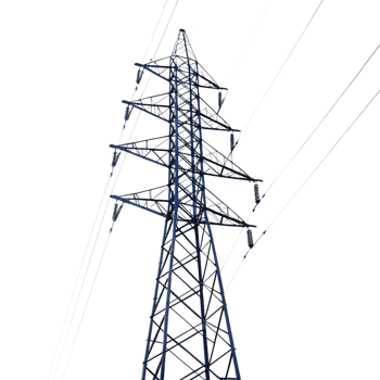 HighVoltage Power Transmission Tower Against Dark Sky Electrical Energy Infrastructure png