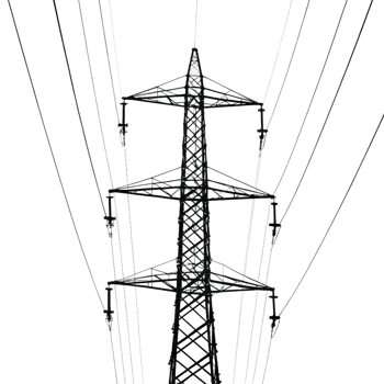 High Voltage Power Transmission Tower Electricity Pylon Energy Infrastructure Grid Network Steel Structure png