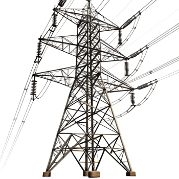 Highvoltage Power Transmission Tower Electrical Grid Infrastructure Electricity Pylon Energy Network Steel Structure png