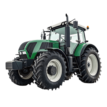 Powerful Green Modern Tractor for Farming and Agriculture png