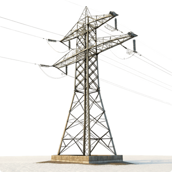 High Voltage Power Transmission Tower Electrical Pylon Energy Infrastructure Electricity Grid png