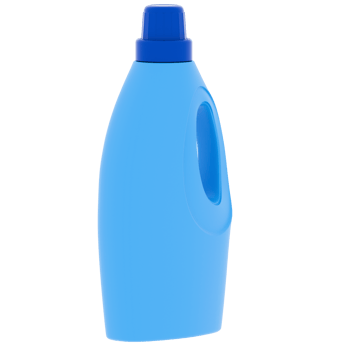 Render detergent bottle with transparent background png