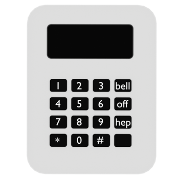Render keypad device with transparent background png
