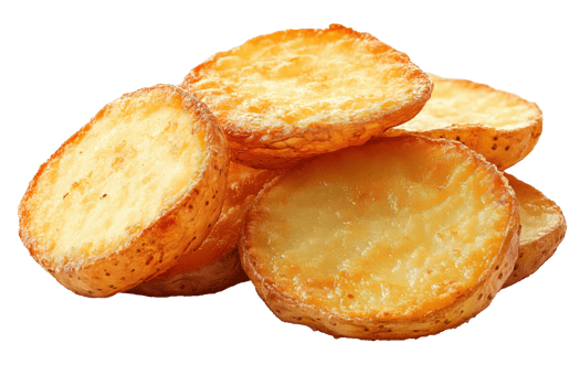 A pile of potato chips on a black background png