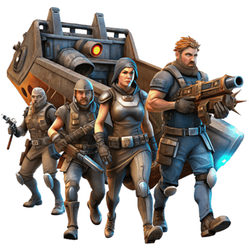 wonderful modern A group of space pirates, clad in tattered leather and wielding energy weapons, boarding a derelict spaceship. Gritty, realistic lighting, space opera style detailed png