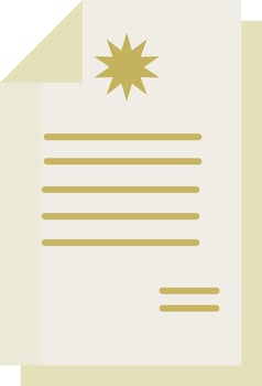 Certificate or Official Document vector