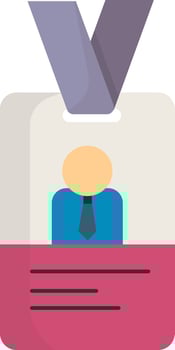Employee Identification Badge vector