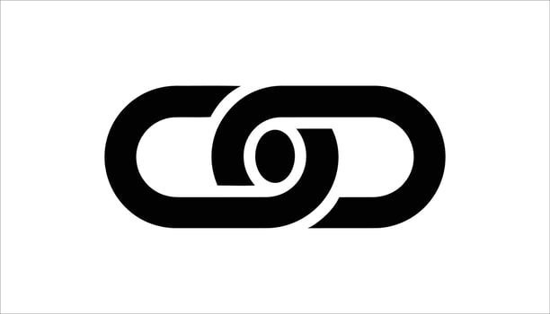 Linked Circular Connection Icon vector