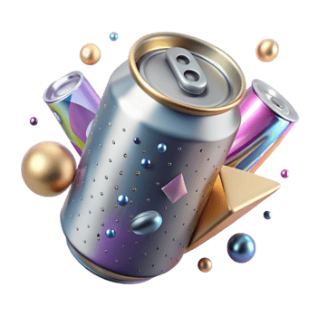 impressive contemporary Aluminum Beverage Can Cutout for Product Mockups png