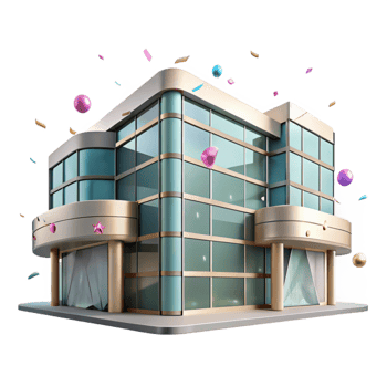 vibrant contemporary Aluminum Building Facade Transparent for Architectural Projects professional png