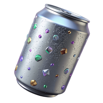 stunning rustic Aluminum Can Texture Transparent for Packaging Mockups professional png