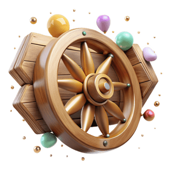 stunning modern Ancient Chariot Wheel Wooden Detail Cutout for Historical Illustrations high resolution png