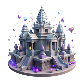 dramatic modern Angkor Wat Temple Transparent for Asian Culture Projects premium png