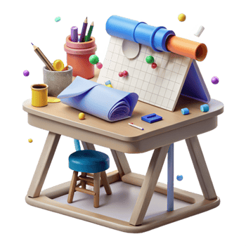impressive rustic Architect Drafting Table Blueprint Cutout original png