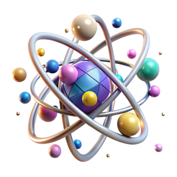 stunning vintage Atom Model Structure Illustration Transparent for Physics Projects exclusive png