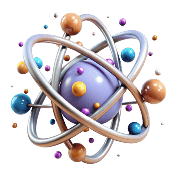 impressive contemporary Atom Model Structure Illustration Transparent for Physics Projects exclusive png