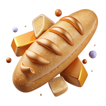 magnificent rustic Baguette Loaf Sliced Crusty Cutout for Bakery Marketing authentic png