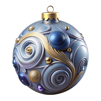 magnificent minimalist Bauble Glass Ornament Swirls Glitter Isolated Decor exclusive png