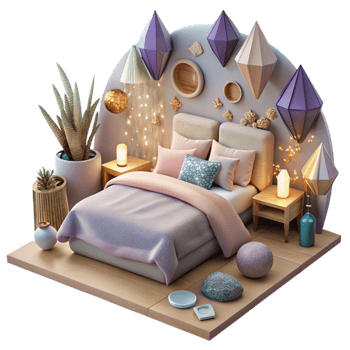 wonderful modern Bedroom Interior Cozy Bedding Arrangement Transparent png