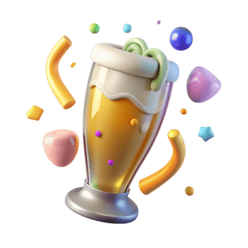 wonderful vintage Beer Glass Pilsner Glassware Transparent for Beer Tasting detailed png