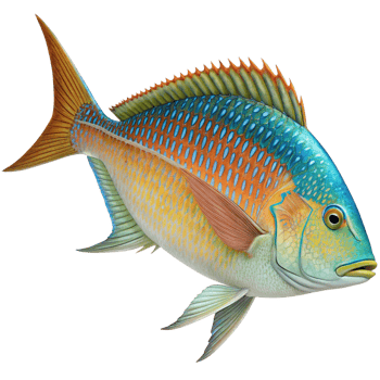 A Stunning Illustration of a Vibrant and Colorful Fish Species png