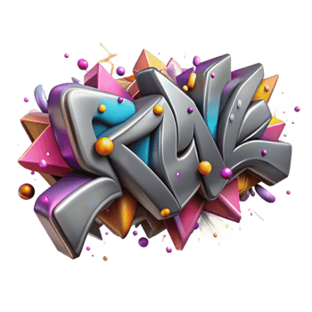 impressive traditional Bold Graffiti Text Mural Isolated for Apparel exclusive png