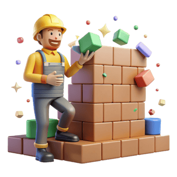beautiful contemporary Bricklayer Building Wall Construction Site Cutout professional png