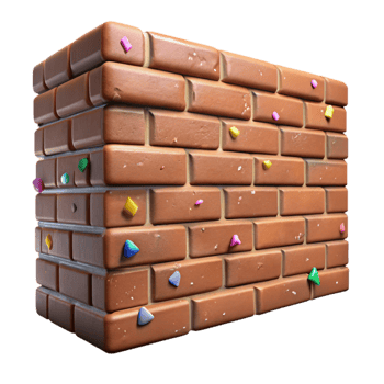 beautiful creative Brick Wall Facade Texture Detail Cutout for Architectural Projects genuine png