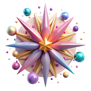 serene classic Bright Pop Art Starburst Design Transparent detailed png
