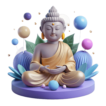 stunning creative Buddha Statue Meditation Icon Isolated for Zen Projects authentic png