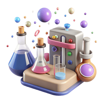 elegant abstract Clinical Laboratory Testing Equipment Isolated for Medical Diagnostics premium png